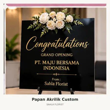 Papan Bunga Akrilik Grand Ballroom Puri Begawan